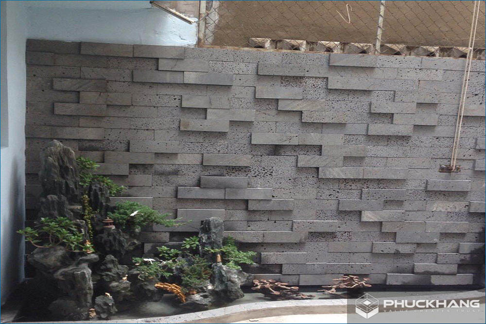 gạch thẻ ốp tường giả đá