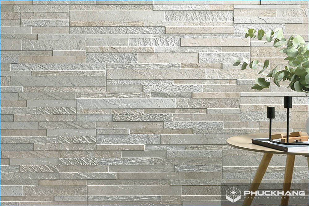 gạch thẻ ốp tường giả đá
