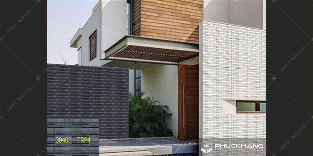 gạch thẻ ốp tường giả đá