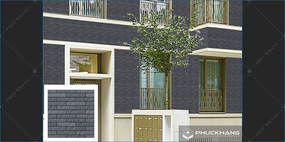 gạch thẻ ốp tường giả đá