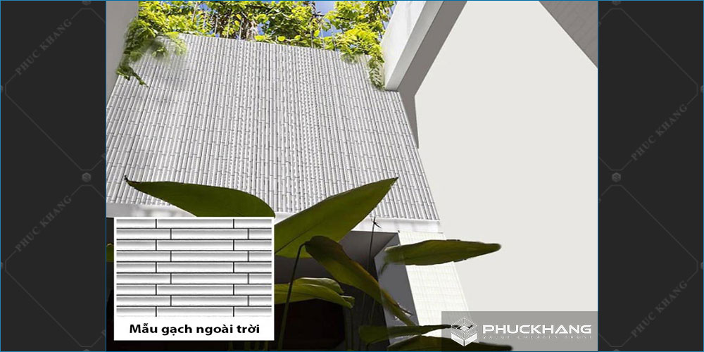 gạch thẻ ốp tường ngoại thất