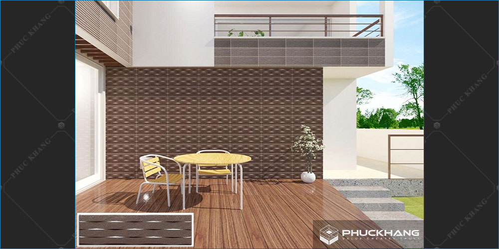 gạch thẻ ốp tường ngoại thất