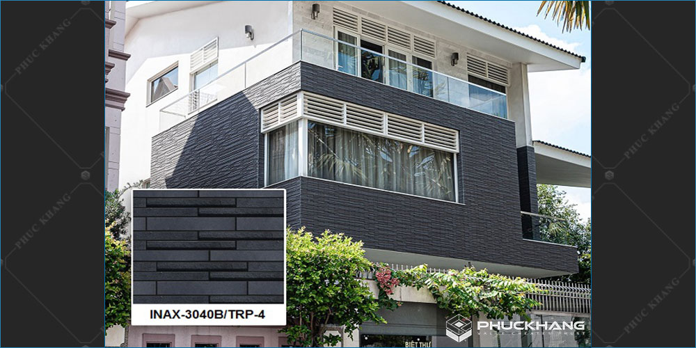 gạch thẻ ốp tường ngoại thất