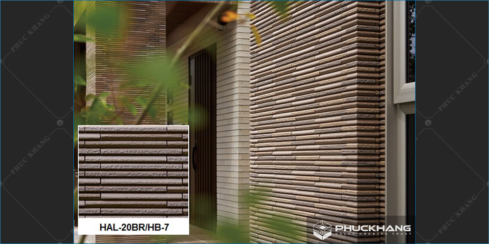 gạch thẻ ốp tường ngoại thất