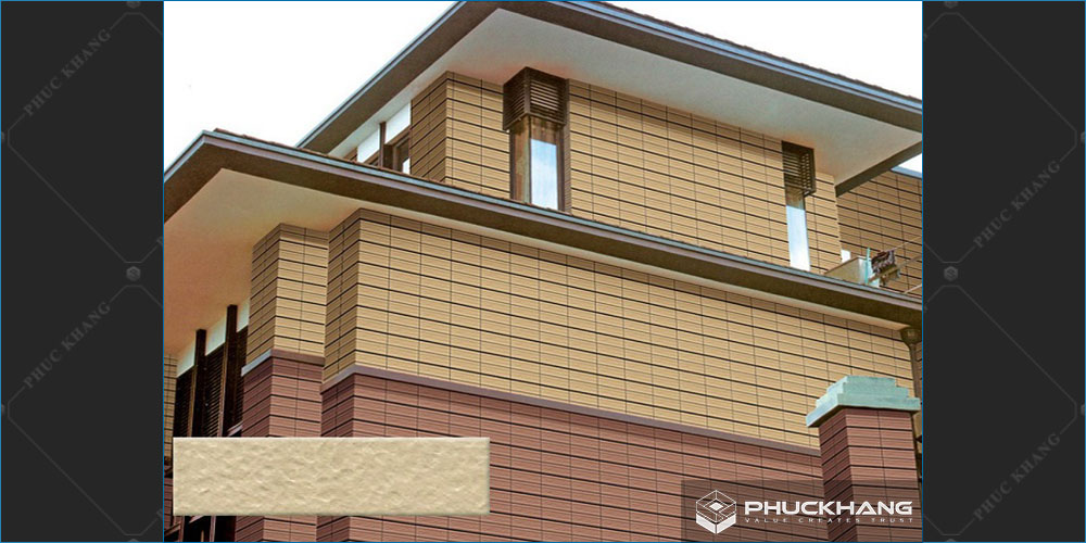 gạch thẻ ốp tường ngoại thất