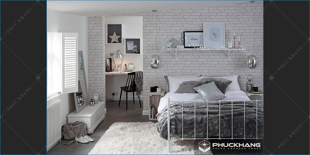 gạch ốp tường phòng ngủ