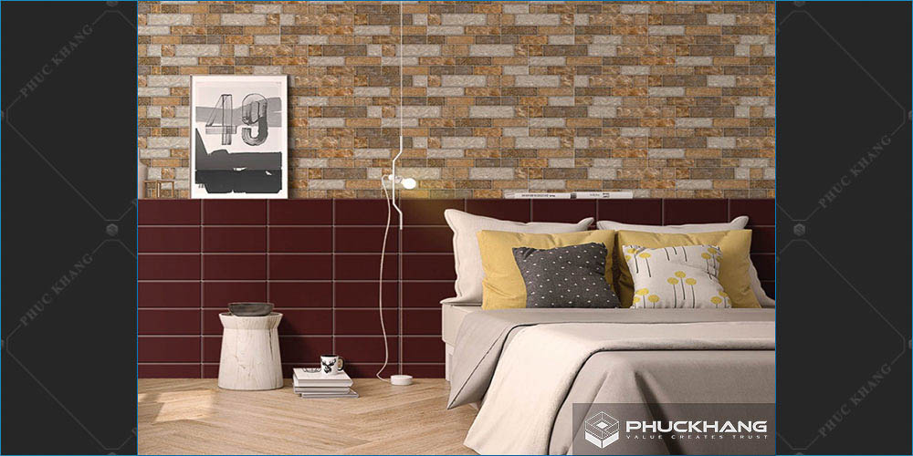 gạch ốp tường phòng ngủ