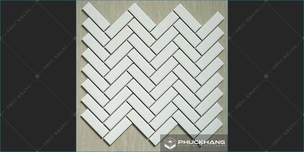 gạch thẻ ốp tường trang trí đơn sắc