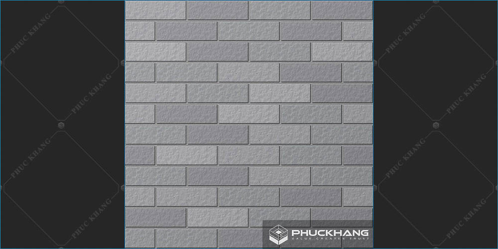 gạch thẻ ốp tường trang trí đơn sắc