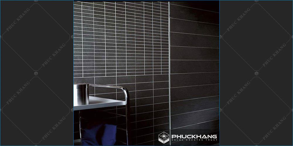 gạch thẻ ốp tường trang trí đơn sắc