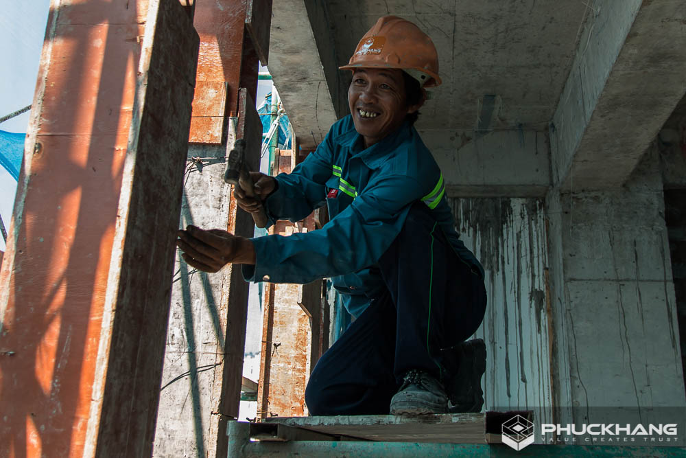hình ảnh thi công xây nhà trọn gói quận 11