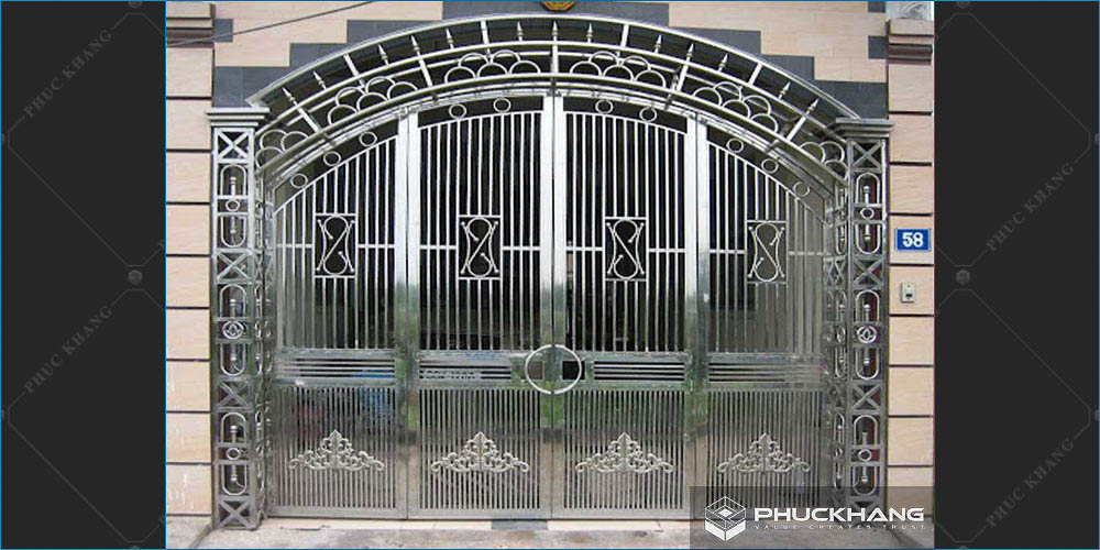 mẫu cửa 4 cánh inox đẹp 