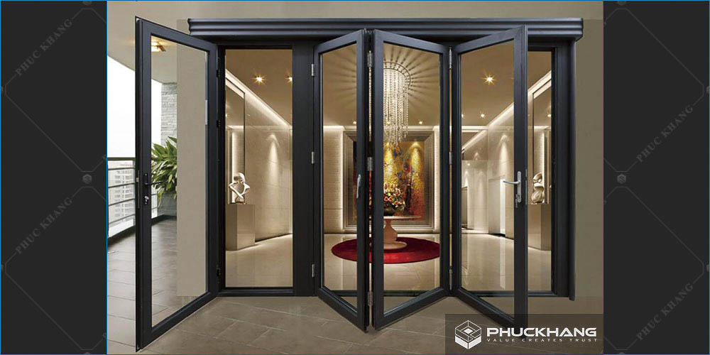 mẫu cửa 4 cánh nhôm xingfa