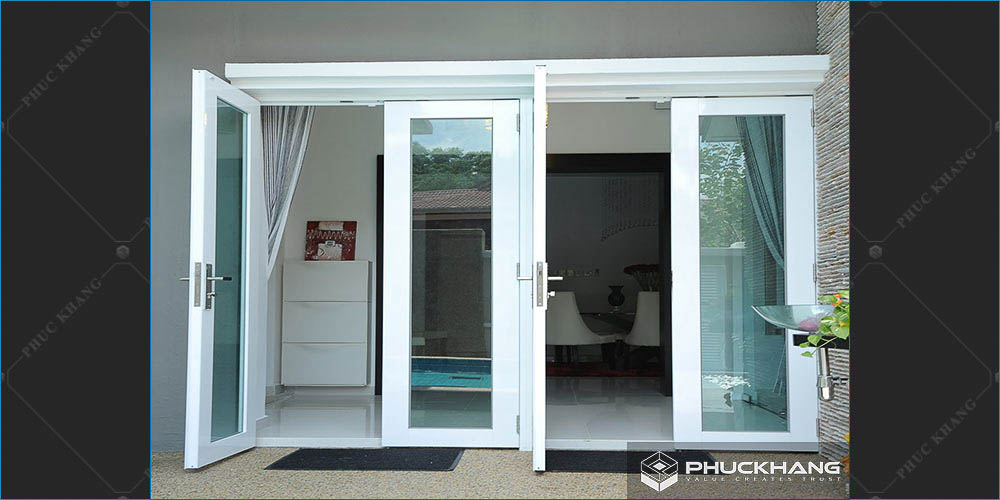 mẫu cửa nhôm xingfa trắng