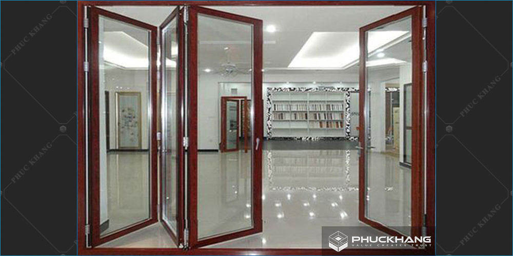 cửa nhôm xingfa vân gỗ