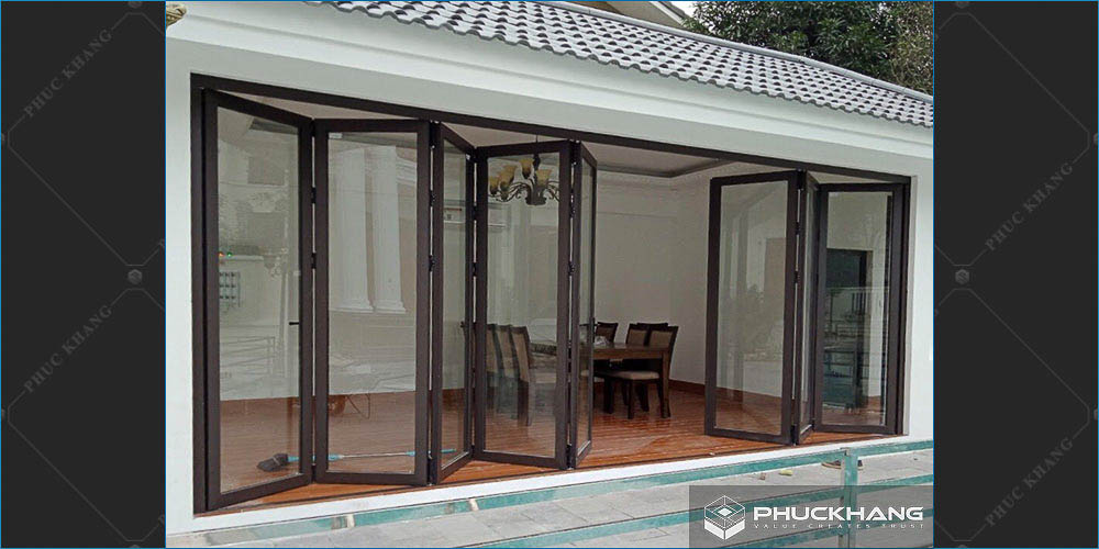 cửa nhôm xingfa xám