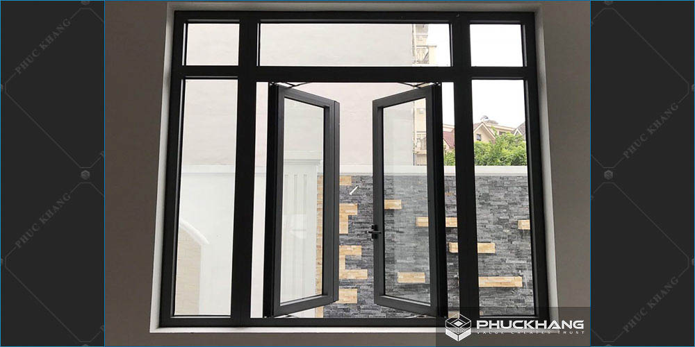 cửa nhôm xingfa xám