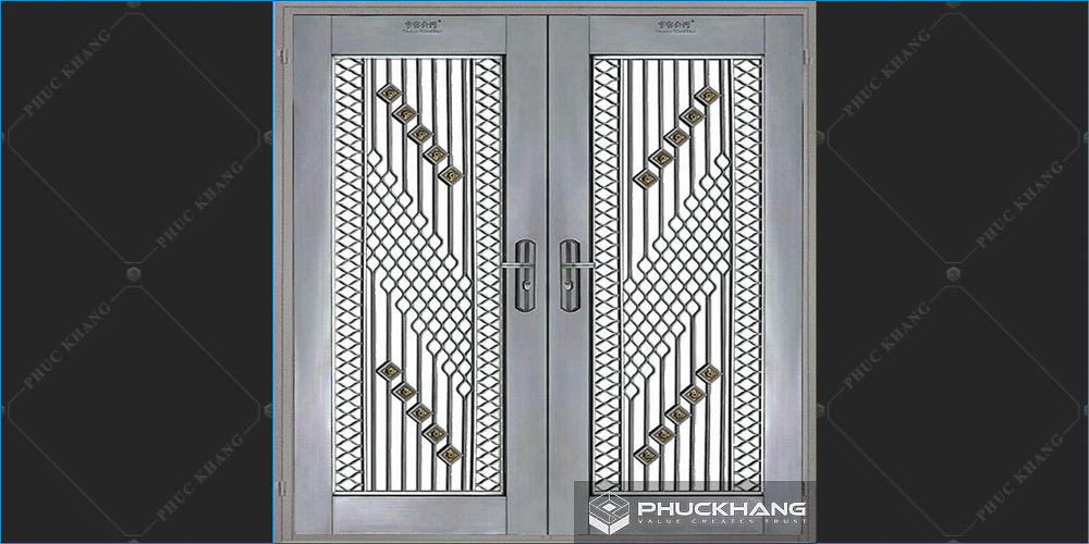 cửa sắt đẹp 2 cánh