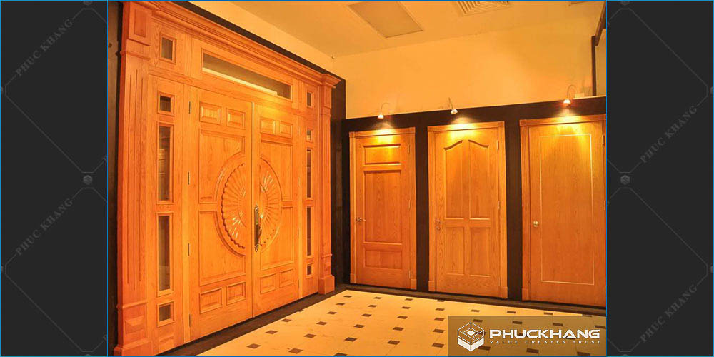 mẫu cửa sắt đẹp giả gỗ