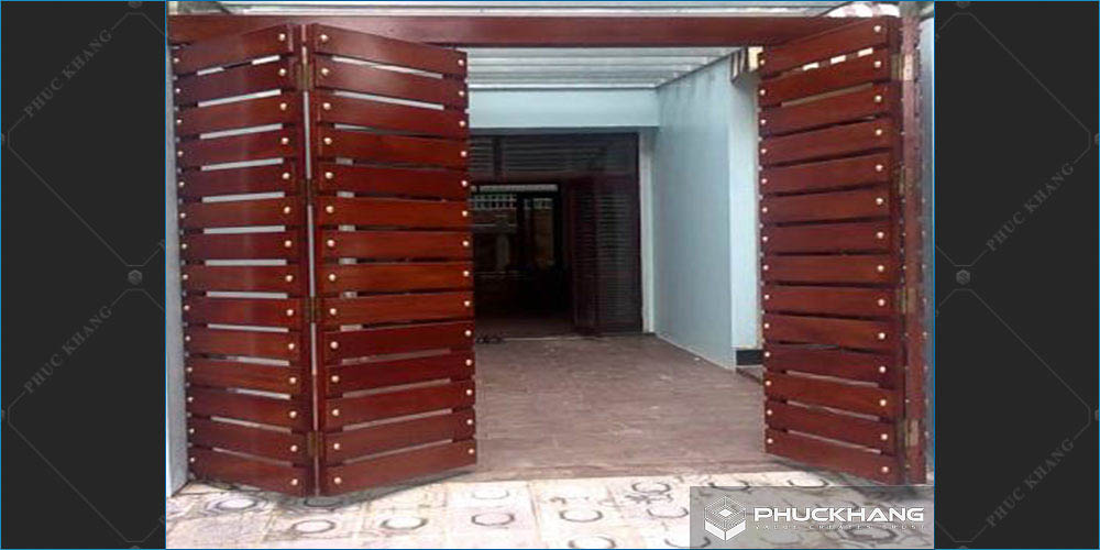 cửa sắt đẹp giả gỗ
