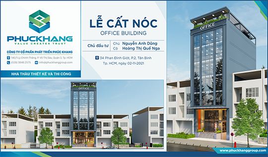 Lễ Cất Nóc | Office Building 9 tầng | 34 Phan Đình Giót