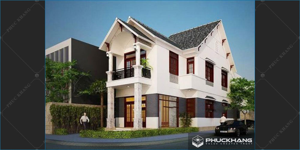 biệt thự 2 tầng hiện đại