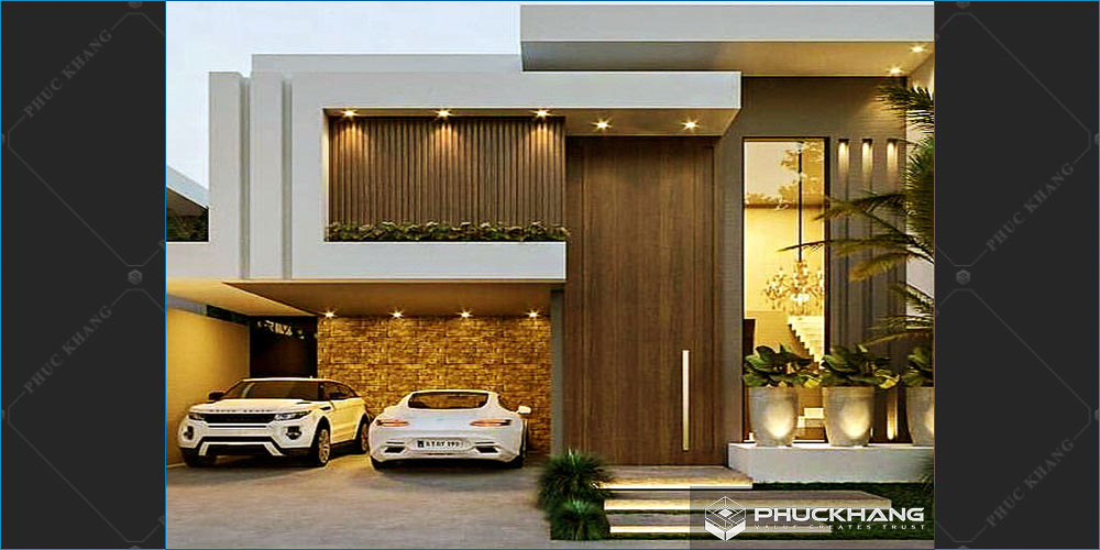 biệt thự 2 tầng hiện đại
