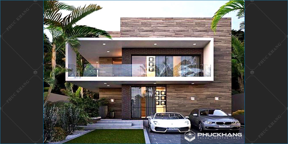 biệt thự 2 tầng hiện đại