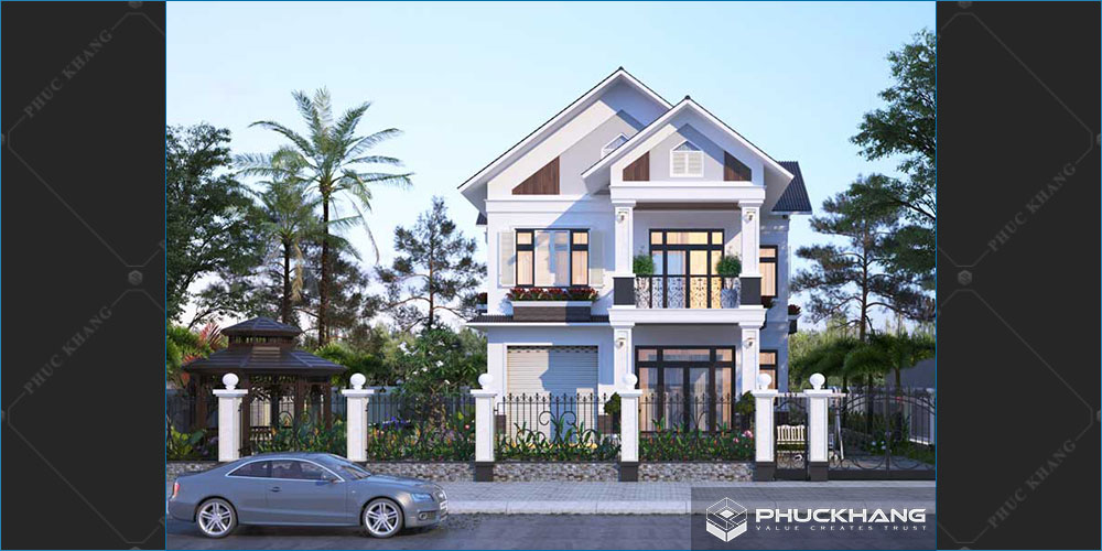 biệt thự 2 tầng mái thái