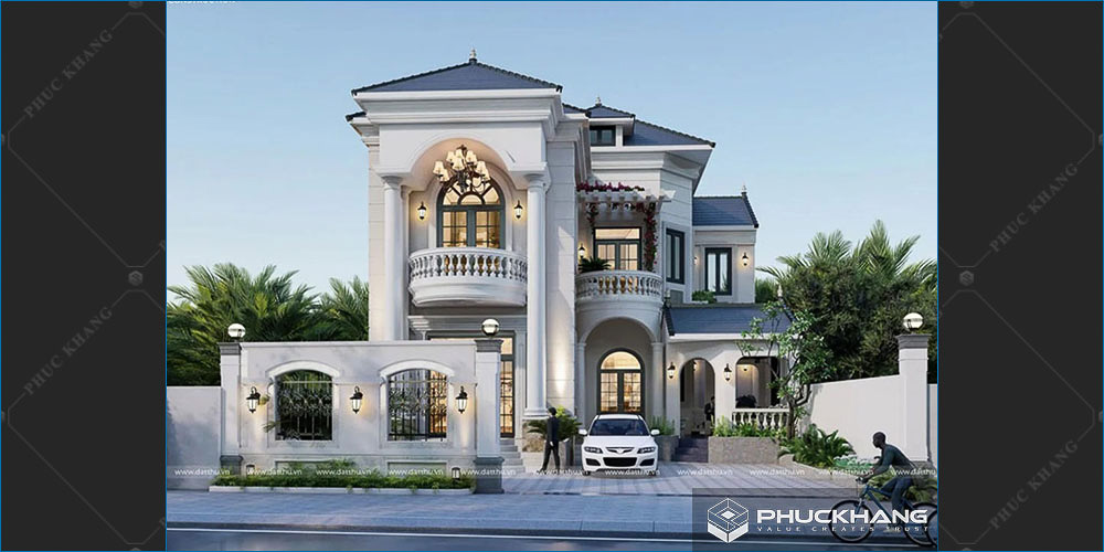 biệt thự tân cổ điển 2 tầng