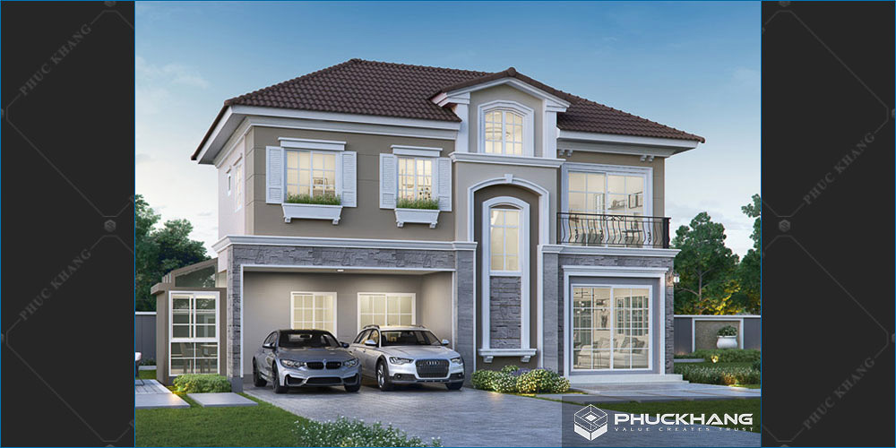 biệt thự tân cổ điển 2 tầng