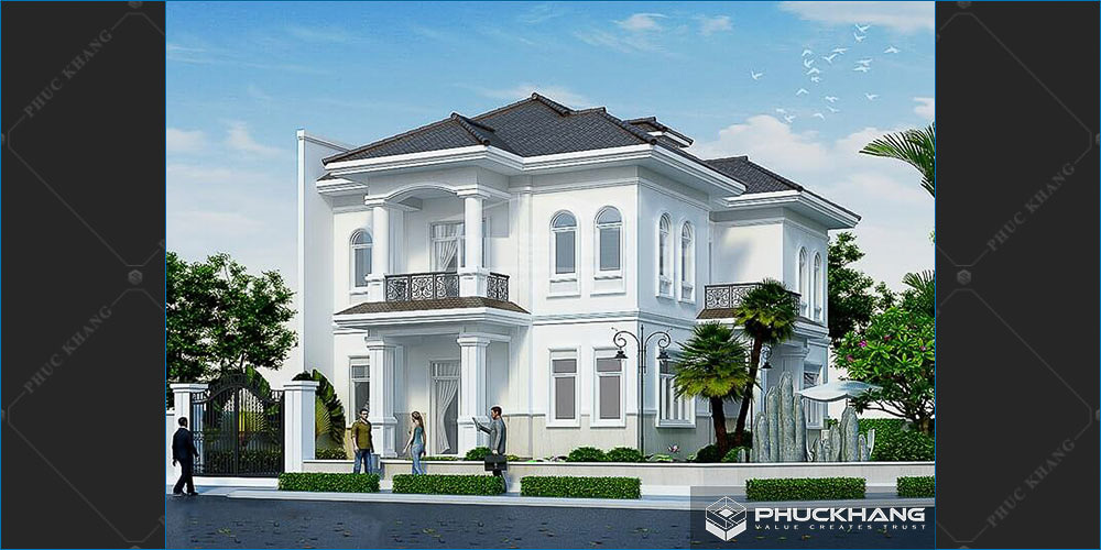 biệt thự tân cổ điển 2 tầng