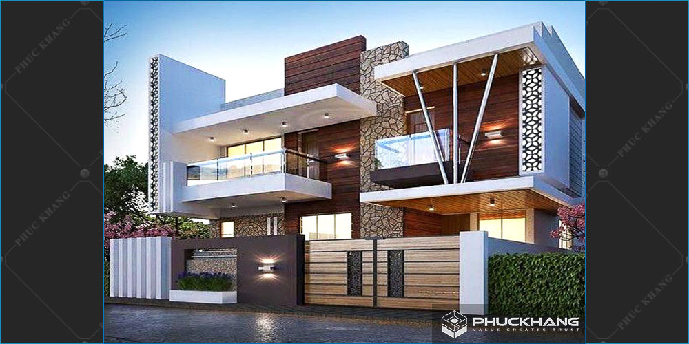 biệt thự 2 tầng hiện đại 100m2