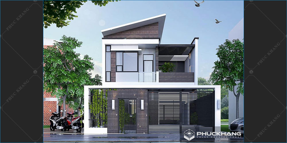 biệt thự 2 tầng hiện đại