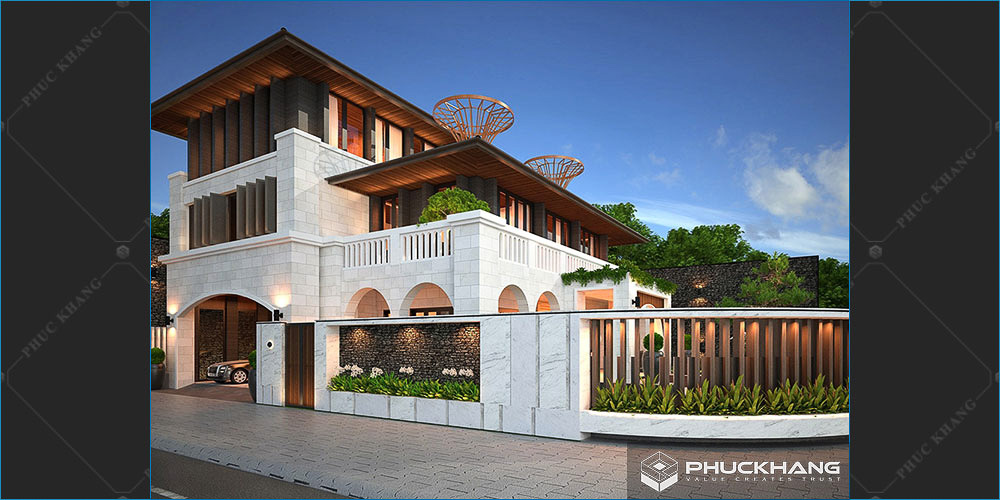 biệt thự 3 tầng hiện đại