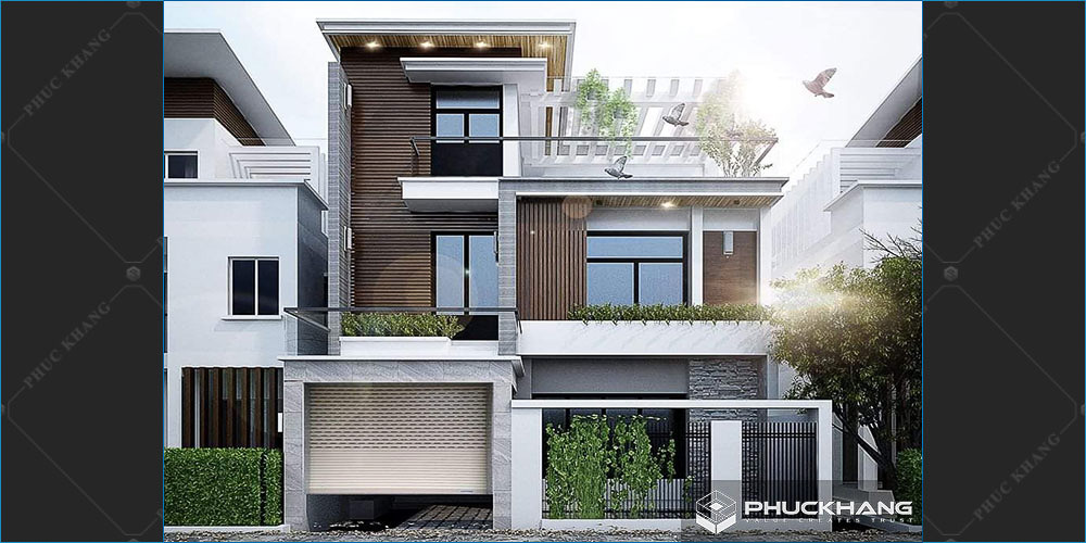 mẫu biệt thự 3 tầng hiện đại