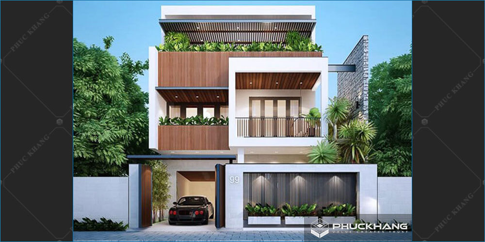 biệt thự 3 tầng hiện đại
