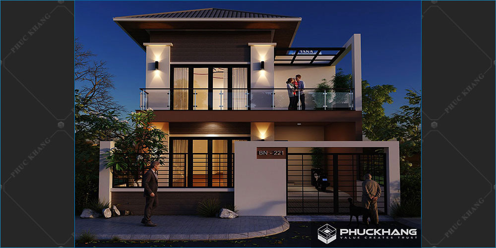 biệt thự mini 2 tầng 80m2