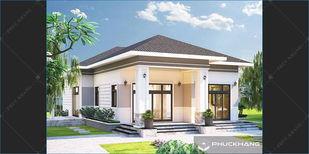 biệt thự mini 1 tầng