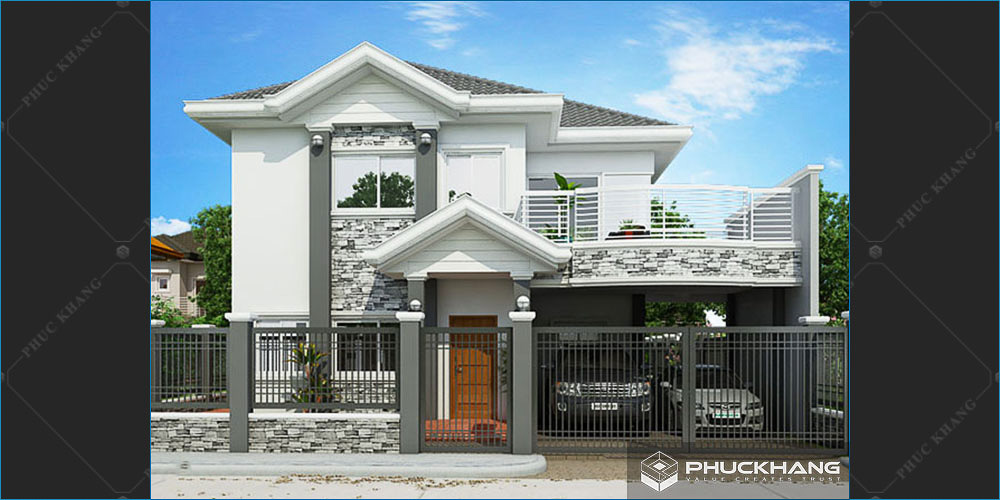 biệt thự mái thái sân vườn
