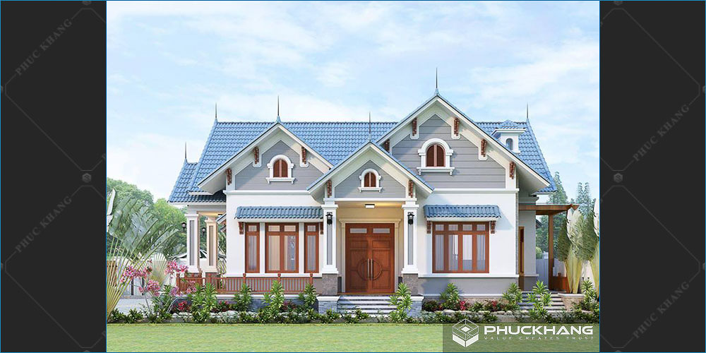 biệt thự mái thái sân vườn