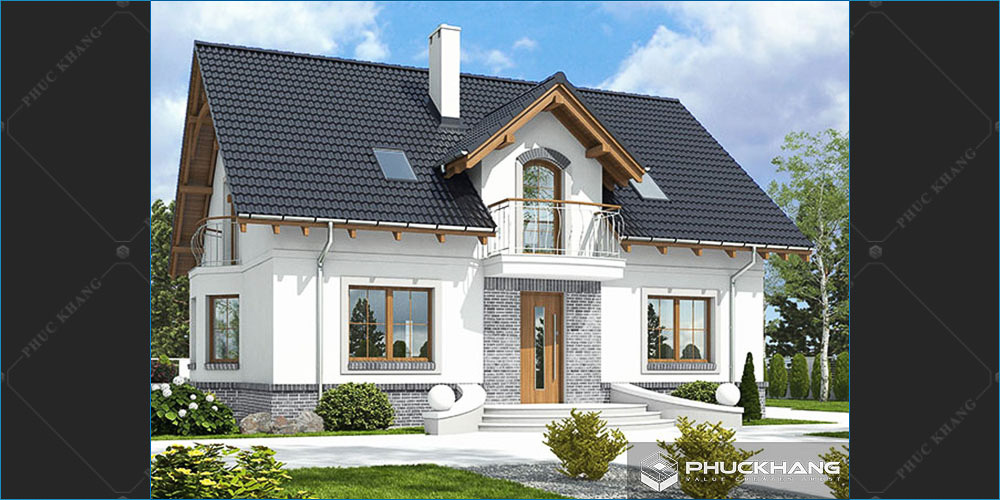 biệt thự mái thái sân vườn