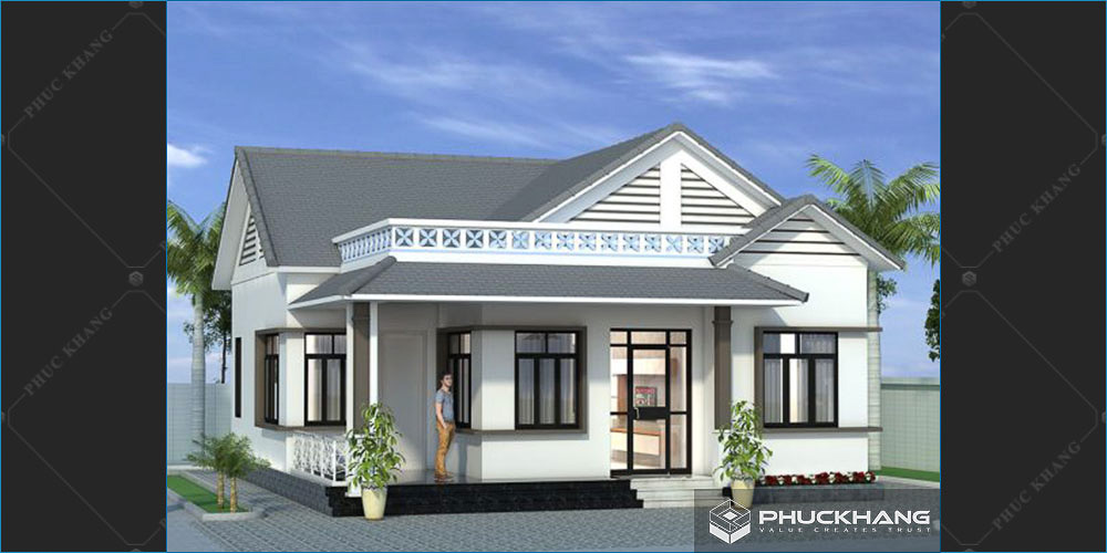 biệt thự mái thái sân vườn