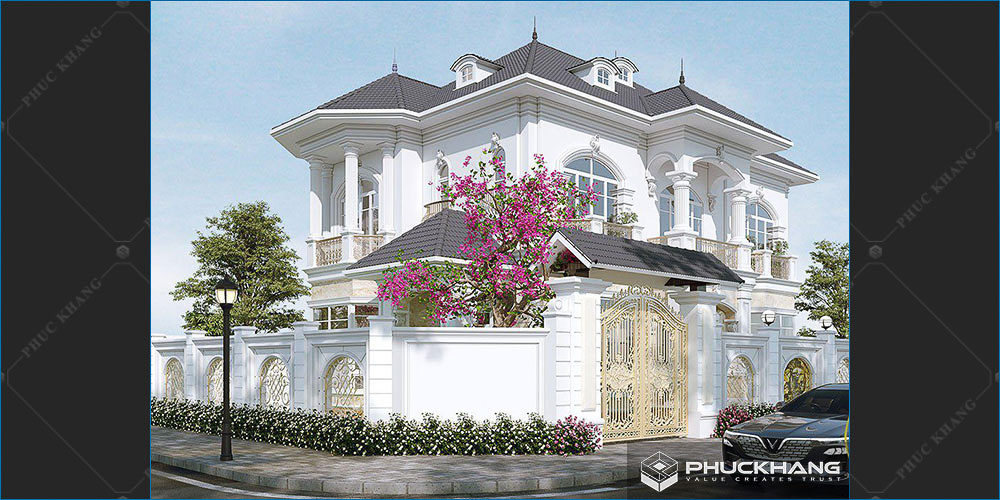 biệt thự 2 tầng tân cổ điển đẹp