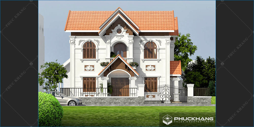 biệt thự 2 tầng tân cổ điển đẹp