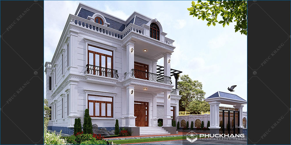 biệt thự 3 tầng tân cổ điển