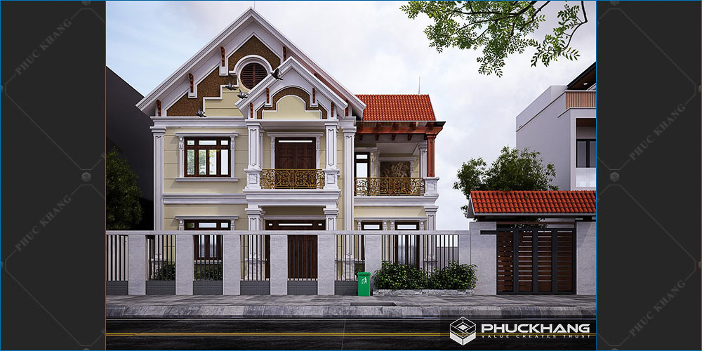 biệt thự 3 tầng tân cổ điển