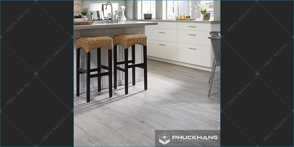 gạch lát nền nhà bếp giả gỗ