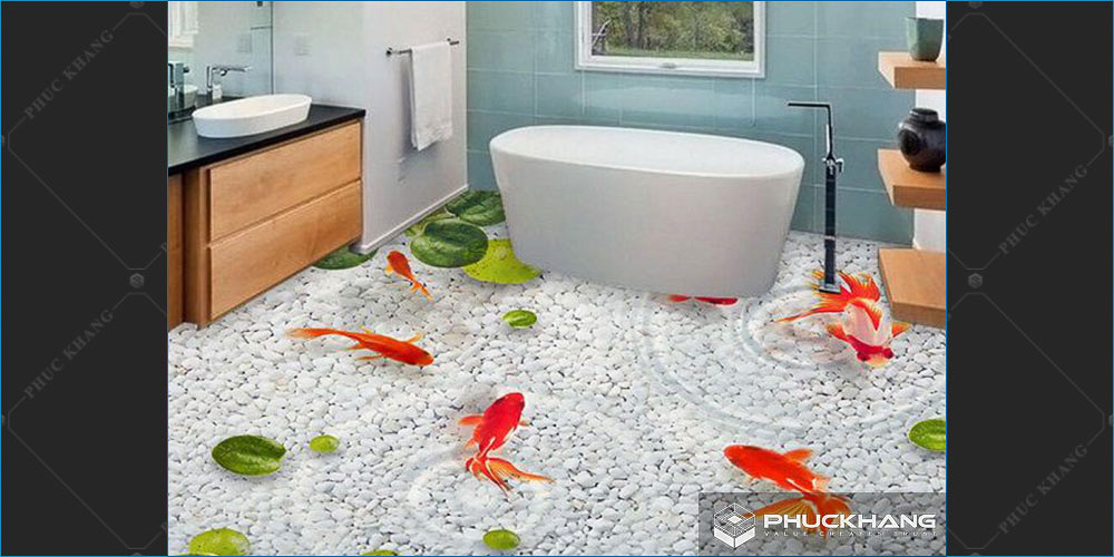 gạch lát nhà tắm 3d