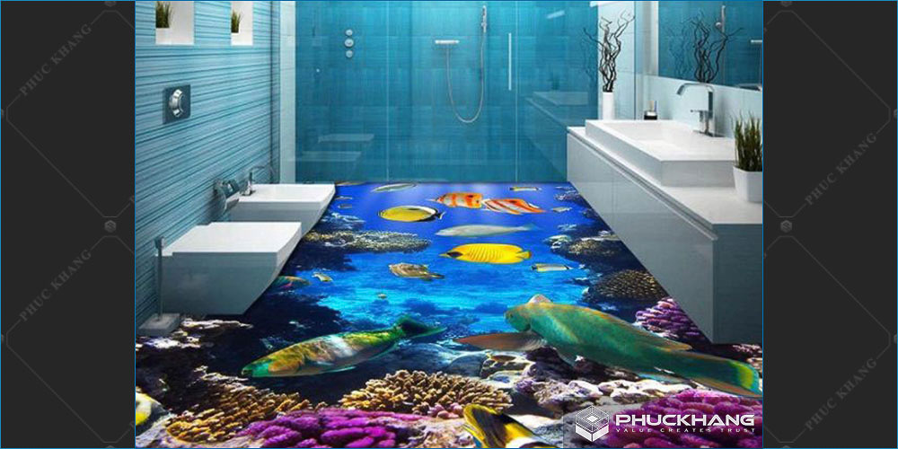 gạch lát nhà tắm 3d